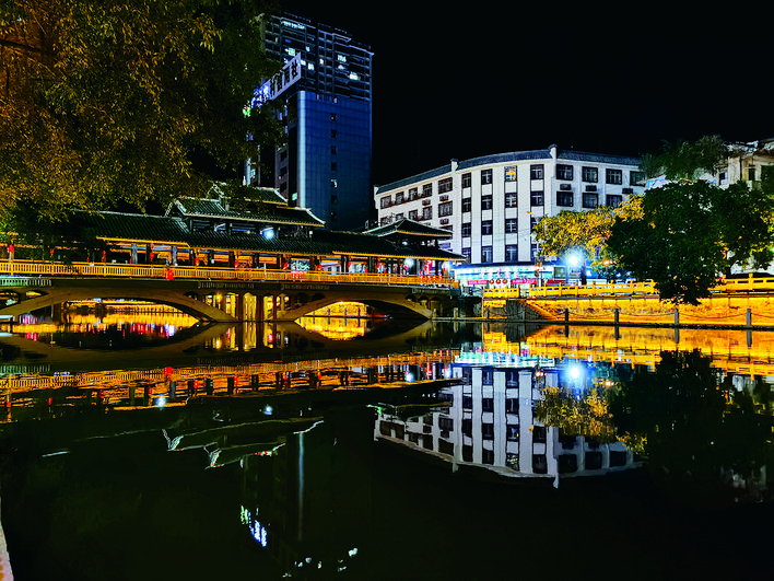 玉林夜景图片真实图片图片